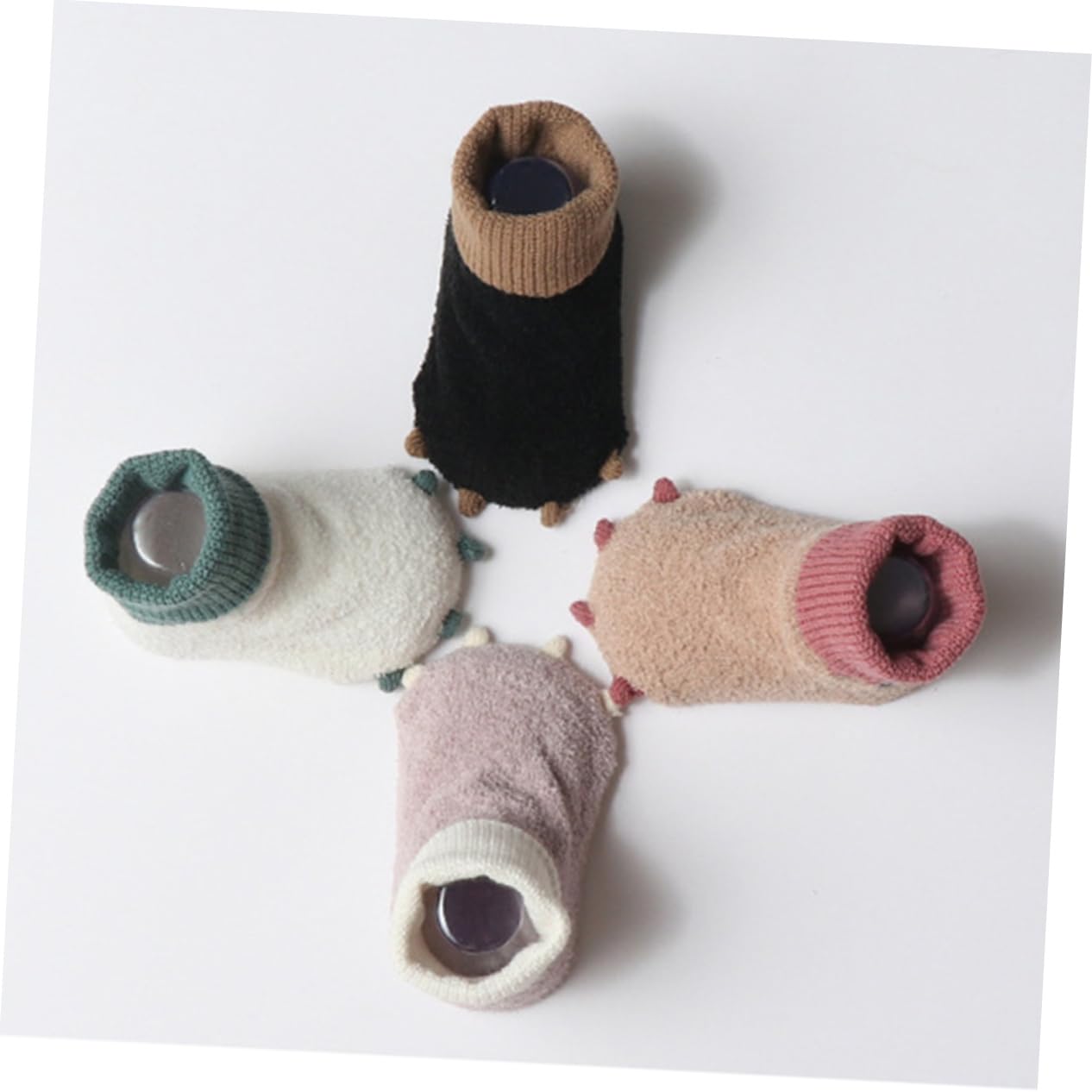 SHERCHPRY Warm Baby Socks Newborn Knitted Booties Winter Casual Warm Toddler Socks Soft Non-slip Thicken Stockings for Baby