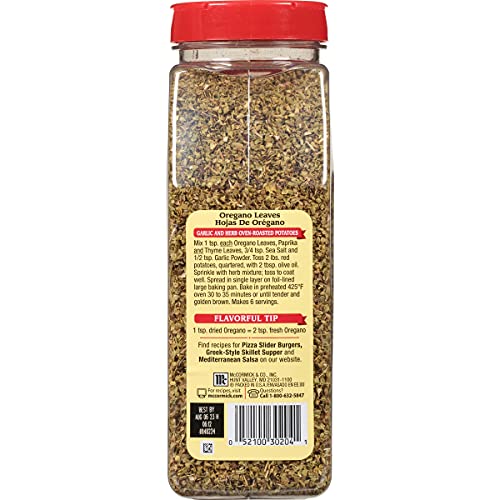 Mccormick Oregano Leaves, 5 Oz #TOP1