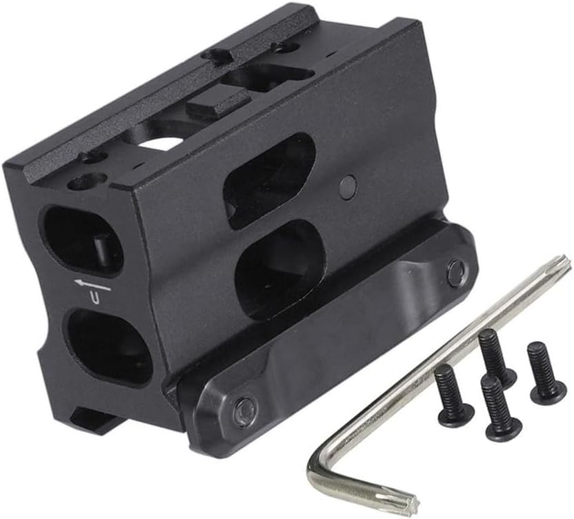 Fast Riser Scope Mount with 2.26" Height，Fit for Micro M5s M5b T2 ROMEO4T ROMEO5 Holosun503 & Duty Mini Red Dot Compact Reflex Sight，Optic Riser Short Base，Fit 20mm Picatinny Rail