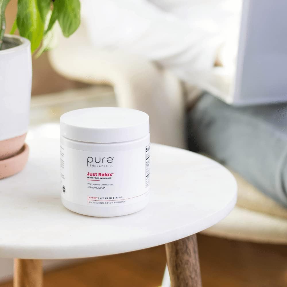 Just Relax - Cherry 60 Servings | Supports: Relaxed Mood, Healthy Blood Pressure, Emotional Wellness, Hormonal Balance* | Myo-inositol; Di-Magnesium Malate, GABA, Taurine, & L-Theanine (Suntheanine)
