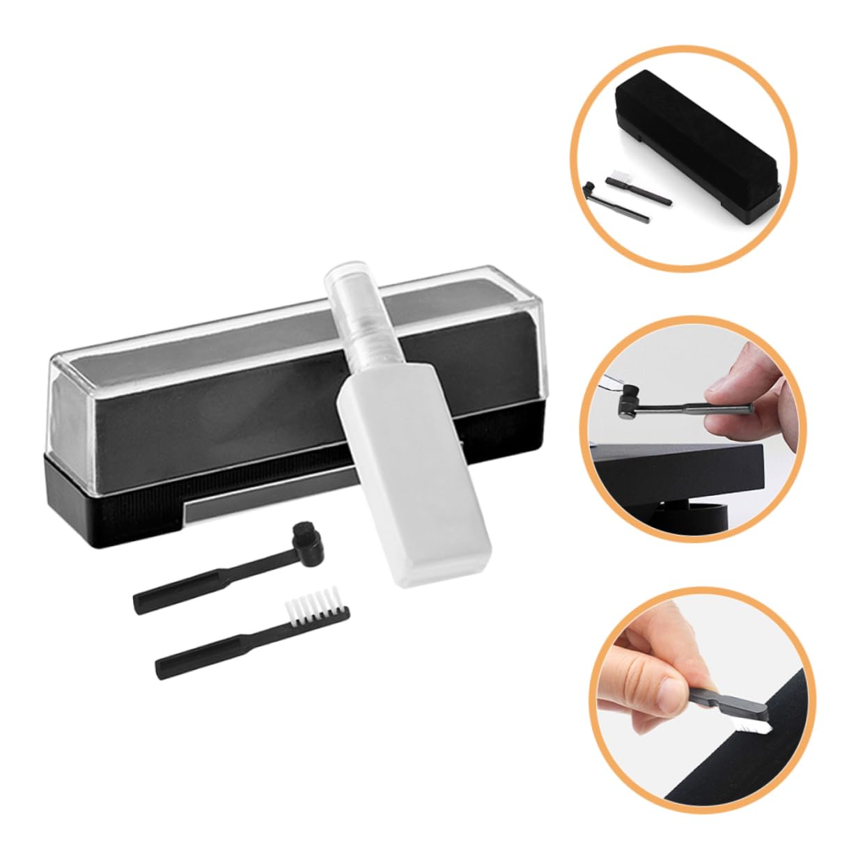 Schallplattenreinigungsset Vinyl Schallplattenreiniger 4 Stück Reinigungsset für Plattenspieler Entfernt Staub und Schmutz für Zuhause