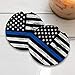 Thin Blue Line | Car Coasters for drinks Set of 2 | Perfect Car Accessories with absorbent coasters. Car Coaster measures 2.56 inches with rubber backing.