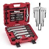 Reywoo Gear Puller Set, Adjustable 2 Jaw Bearing Puller, Pulley Puller, Flywheel Puller Kit with Extendable...