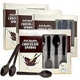 MIJOMA Cucharas de chocolate mágicas: tu dulce abrazo en los días fríos. Perfecto para chocolate caliente y postres refinados. Ideal para regalar a los amantes del chocolate (4 unidades (24 cucharas)