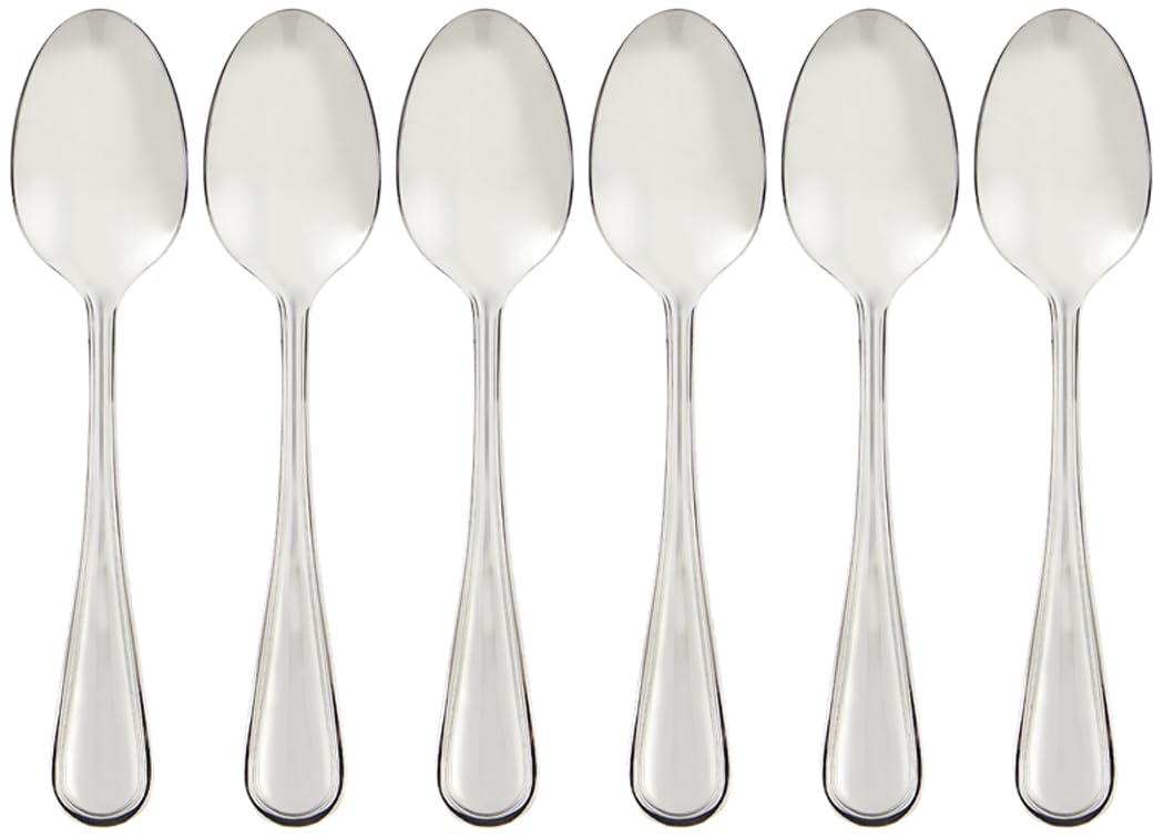 Lino Stainless Steel Tea Spoon, 6-Pieces Set, Silver 13-770P