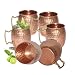 Produktbild Zap Impex reines Kupfer gehämmert Kupfer Moscow Mule Becher Ideal für alle gekühlten Drink Bar oder Home großen Geschenk-Set von 6