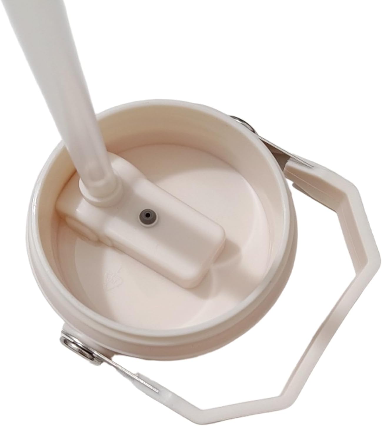 Replacement Tumbler Lid for Stanley IceFlow 20 oz 30 oz Flip Straw Lid with Reusable Straw,Cleaning Brush (Beige, 20oz & 30oz)