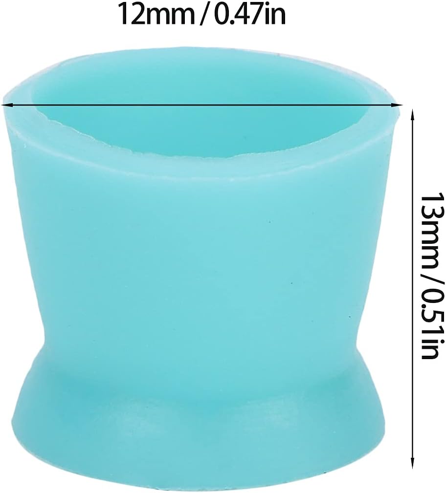 300pcs Ink Cups, Eyebrow Lip Color Cup Silicone Multipurpose Disposable Pigment Cups Ink Paint Cup for Ink Supplies(Blue)