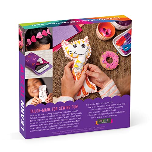 Craft-Tastic Learn To Sew Kit – 7 Fun Projects And Reusable Materials To Teach Basic Sewing Stitches, Embroidery & More--Ages 7+ #TOP5