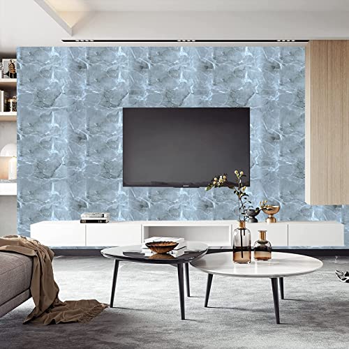 Image of SARVATRAY Grey Wallpapers for Walls, Water Proof Wall Paper, Kitchen Stove Wall Sheets, Kitchen top Sticker, Wall Stickers Oil Proof Heat Resistant (2 M)