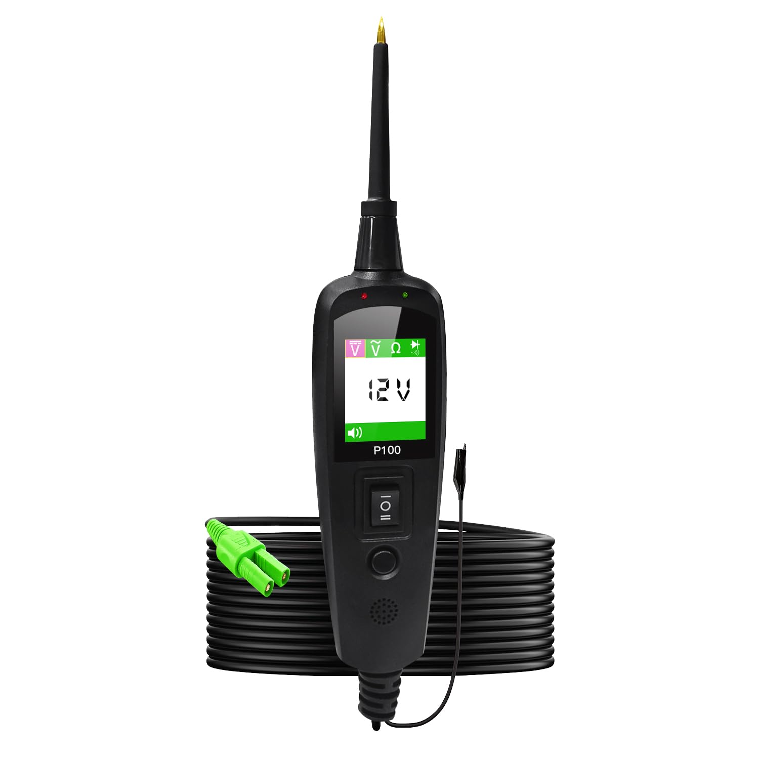 12V Vehicle Electrical System Circuit Tester - 4-in-1 Multimeter for Voltage, Polarity, Continuity & Short Circuit Detection, Auto Diagnostic Tool with LCD Display