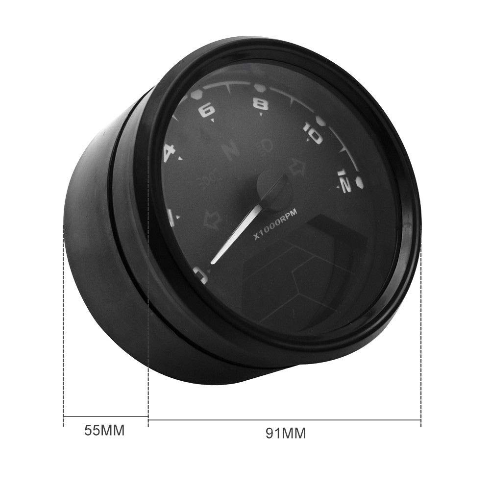 LCD Digital Speedometer 12V Universal Digital Motorbike Speedometer Tachometer Oil Level Meter LCD Gauge Tachometer Motorcycle Accessories