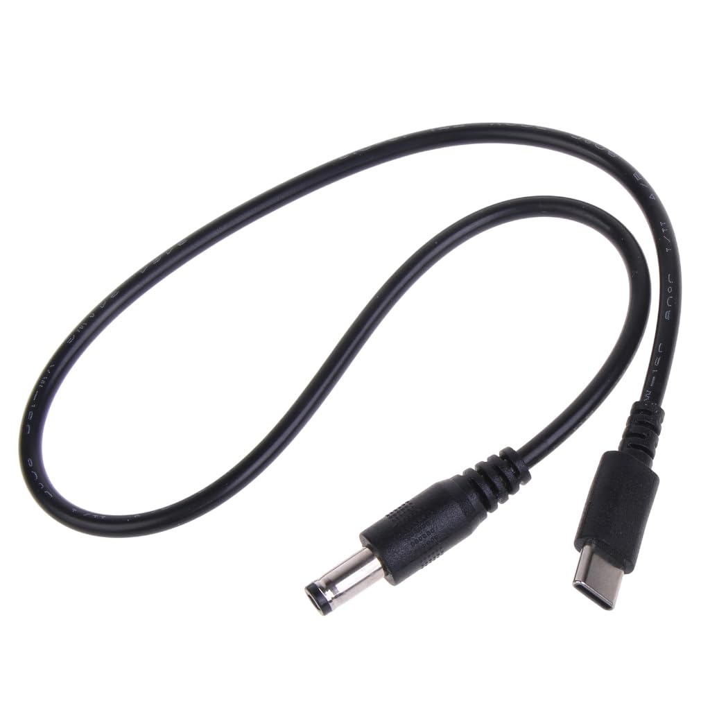 Elnwnnkc UsbC TypeC to DC5.5x2.1mm 9V 12V 15V 20V Power Cable Converter Adapter Line for LCD Monitors Broadcast