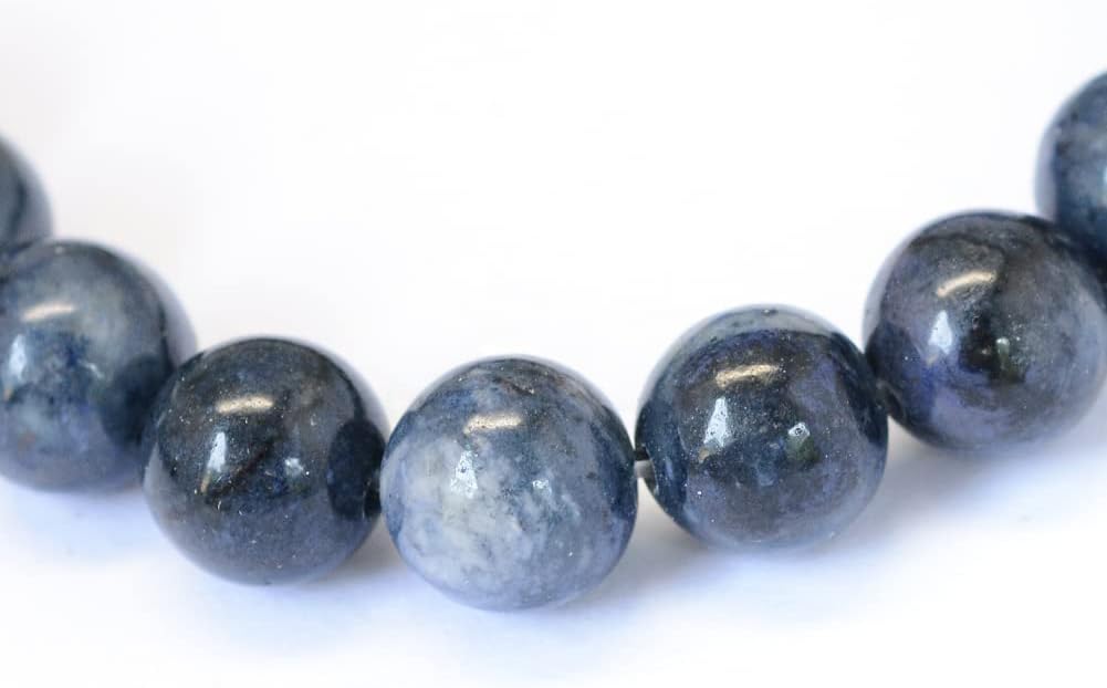 KISSITTY 235pcs 8mm Natural Sodalite Bead Strands, Natural Gemstone Crystal Beads Round Smooth Chakra Beads Energy Healing Crystals Gemstones for DIY Jewelry Bracelets Necklaces Making