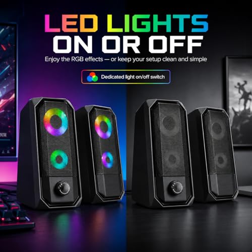 Altavoces para PC estéreo compactos que solucionan la falta de espacio 4