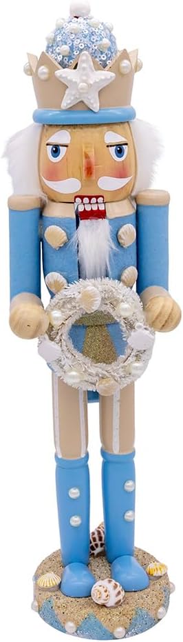 Kurt Adler 15-inch Wooden Beach Nutcracker