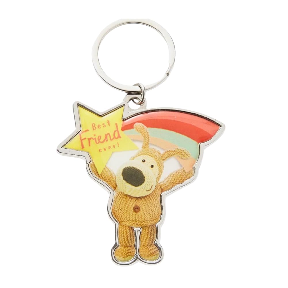 HOX Boofle Enamel Stainless Steel Keychain Keyring - Best Friend Ever