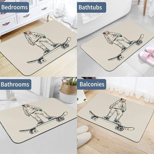 Tapis de sol antidérapant et absorbant en diatomée 60 cm