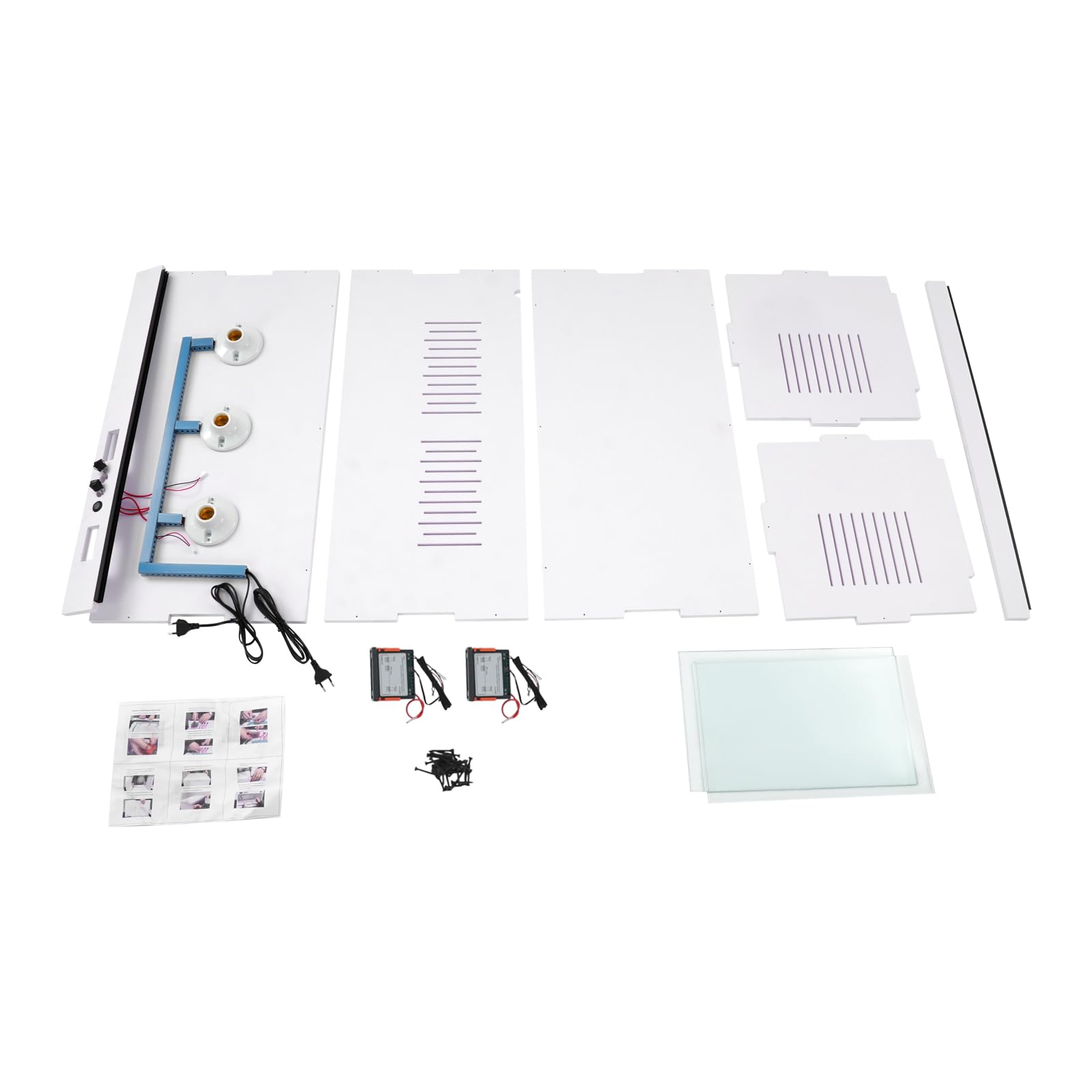Terrario para reptiles, 80 x 40 x 40 cm, terrario para caracoles con higrómetro de temperatura, anfibios, arácnidos, caja de cría de reptiles, caja de cría de reptiles portátil