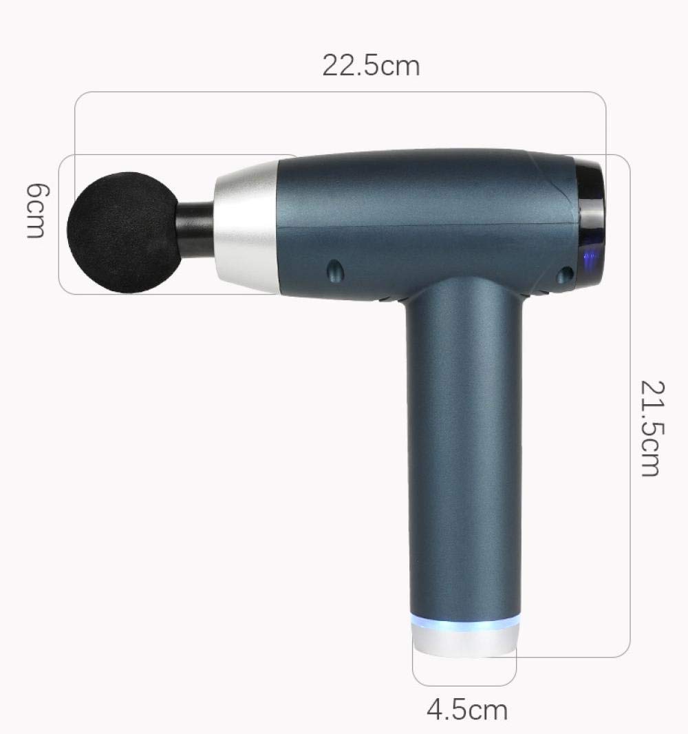 Pistola massaggiante per Atleti, Sollievo dal Dolore e Relax, Pistola per Massaggio fasciale USB per Fitness, Pistola per Massaggio Muscolare Profondo - Rossa, Motore brushless