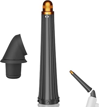 20mm-36mm/0.78-1.4Inch Long Hair Curling Conical Barrel with Adaptor for Dyson Airwrap HD01 HD02 HD03 HD04 HD07 HD08 HD15 HD16, Self-Curling Hair Roller Curlers Attachment, Gold
