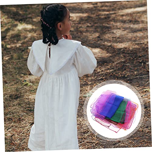 Pañuelos de baile de gasa para malabares infantiles y accesorios de actuaciones escolares 6