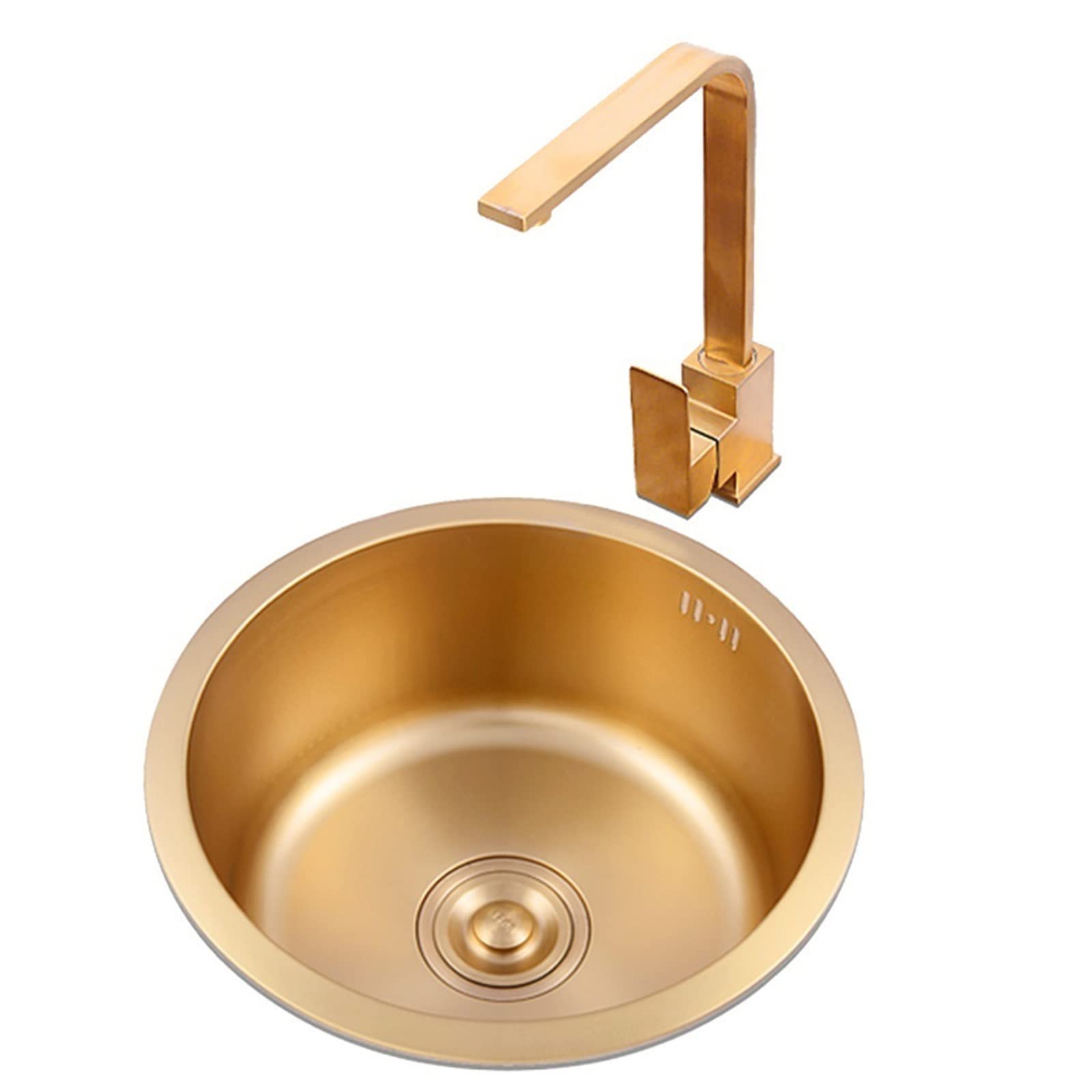 ZQFHSX Stainless Steel Kitchen Sink Single Bowl with Tap for Built-in or Undermount Installation