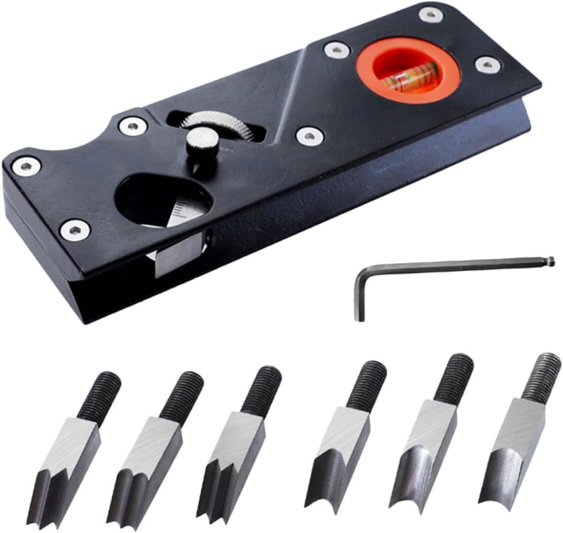 DOITOOL 1set Chamfer Plane Tool Kit Extra Blades for Woodworking Manual Trimming Planing Hand Tool for Accurate Edge Finishing and Performance