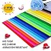 VDSOW Fieltro para Manualidades, 40pcs Hojas de Fieltro Telas Colores (Blanco/Verde/Amarillo/Rojo y...