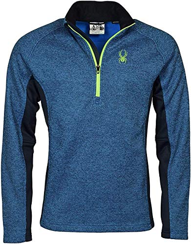 Spyder Men's Half-Zip Outbound Stryke Sweater Jacket - L - Blue
