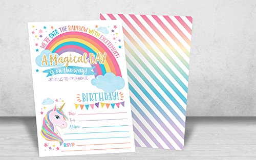 Your Main Event Prints Unicorn Birthday Invitation, Unicorn Party Invite 20 Fill In Style #TOP4