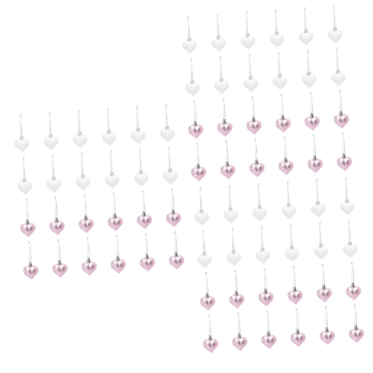 ULTECHNOVO 3 Set Ciondolo A Forma Di Cuore Cartello Con Scritta Palline Appese A Forma Di Cuore Bomboniere Da Parete Gioielli Decorazioni Per San Fiocchi In Pizzo 24 pezzi * 3