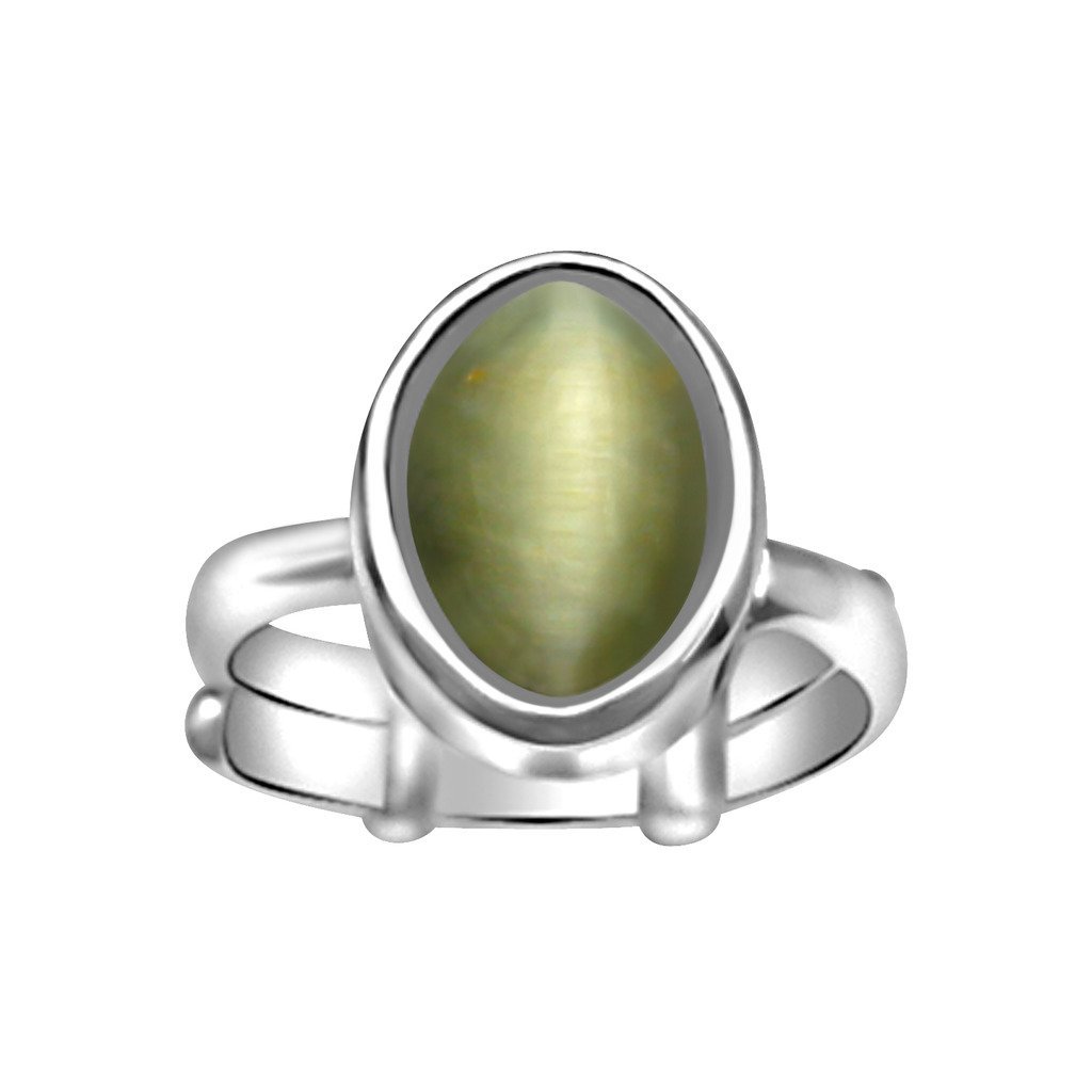 Arihant Gems & Jewels Cat Eye Adjustable Silver Ring Natural and Certified Astrological Gemstone | Positive Effect | Unisex Both for Men & Women (6.25 Ratti) (B01MV5JT4O) Amazon Price History, Amazon Price Tracker