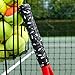 Get A Grip - Custom Tennis Racket Grip Tape - Anti-Slip/Quick-Drying Tennis Overgrips - Precut Badminton Racket Grip with Finishing Tape (Charged Up (Black), 1 Grip)