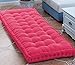 KingMSPG Cojín grueso de 10 cm para silla de banco de 2/3 plazas, 50 cm de largo, cojín para silla de banco de 100 cm de largo, para jardín, sofá, patio, ventana oscilante (100 x 40 cm, rosa)