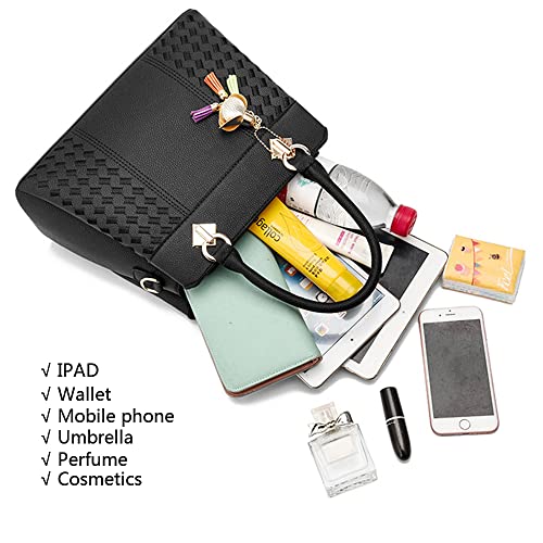 Bolso Satchel con Asa Superior para Mujer de Cuero PU Suave miniatura 6