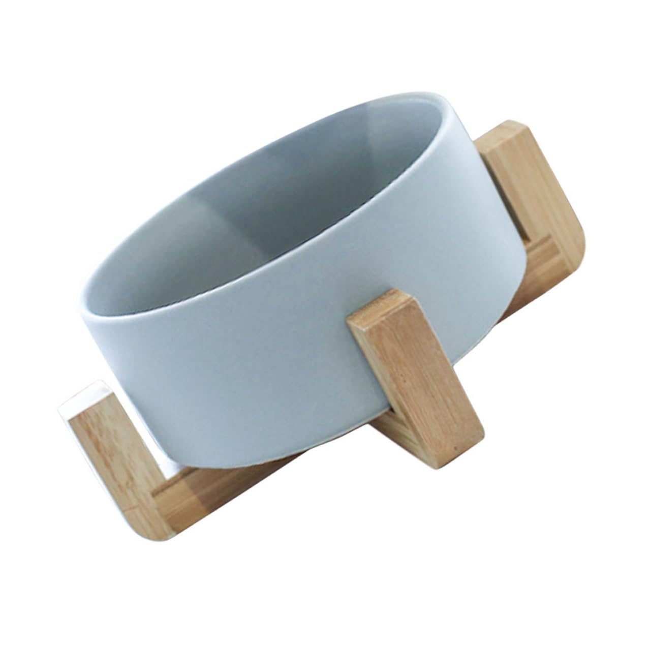 Support avec pot de fleurs pour salle de bains et rebord de fenêtre en bois et céramique blanche
