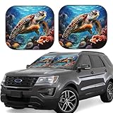 Restez au frais : le design double pare-soleil offre une couverture maximale, le matériau réfléchissant bloque la chaleur et le soleil, une protection solaire efficace, vous gardant ainsi que vos proches au frais et plus heureux lorsque vous rentrez dans votre voiture, et protège contre les dommages causés par la lumière du soleil chaude