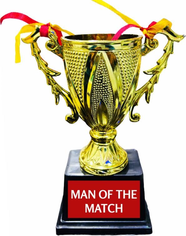 Owlix 8-Inch Man of The Match Gold Plastic Trophy - Sports Award Cup-picture-22