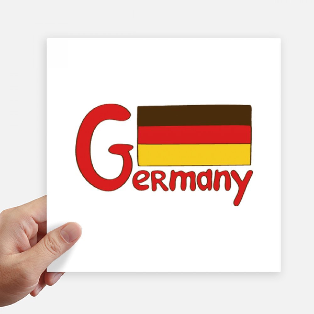 Autocollant drapeau Allemagne 20cm pour personnaliser vos bagages de voyage et votre moto