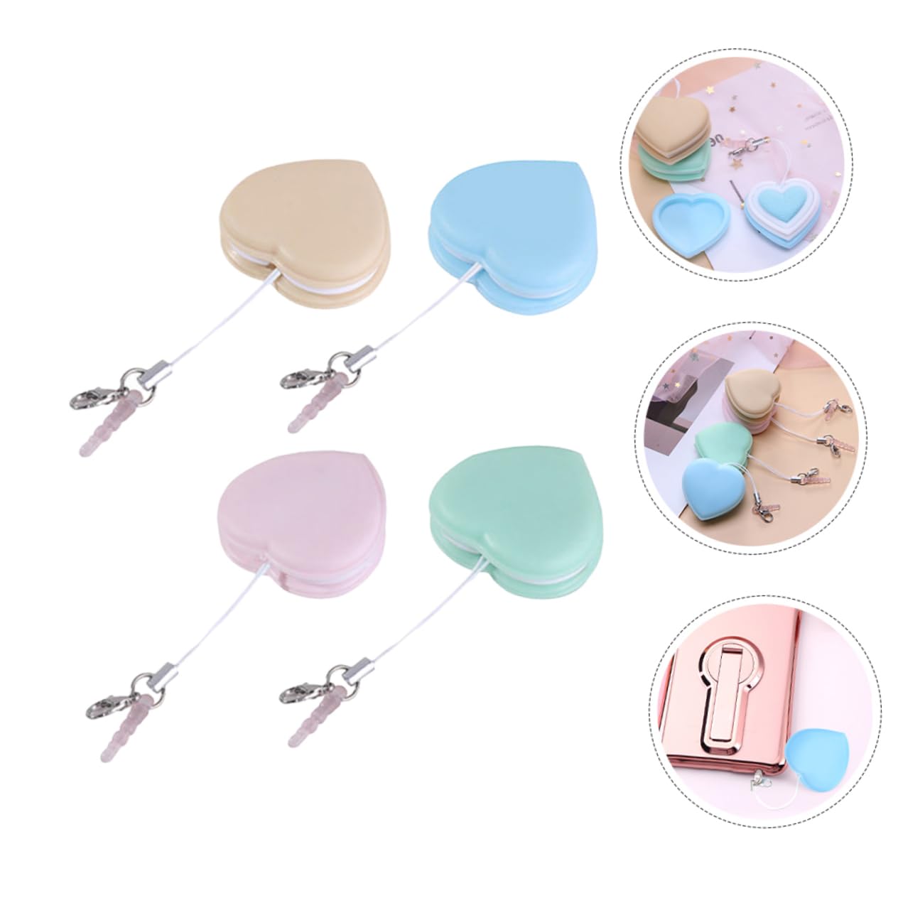 FOMIYES Portable Keychain Screen Eyeglass Cleaner Screen Cleaning Dust Brush Set