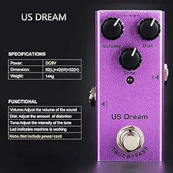 Pédale d’effet de guitare portable Distorsion Retard Chorus Tremolo Digital Overdrive - Les Beatles, Paul McCartney, John Lennon, RIngo Starr, George Harrison Pédale d'effet de guitare portable Distorsion Retard Chorus Tremolo Digital Overdrive – Image 3