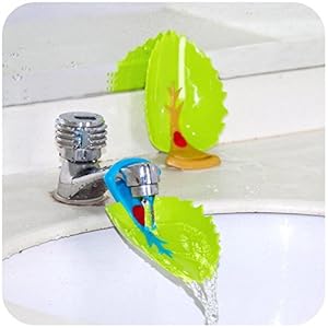 Yonisun Faucet Cover, Leaf Design Safety Faucet Extender For Children Toddler Kids Hand Washing Baby Kids Hand Wash…