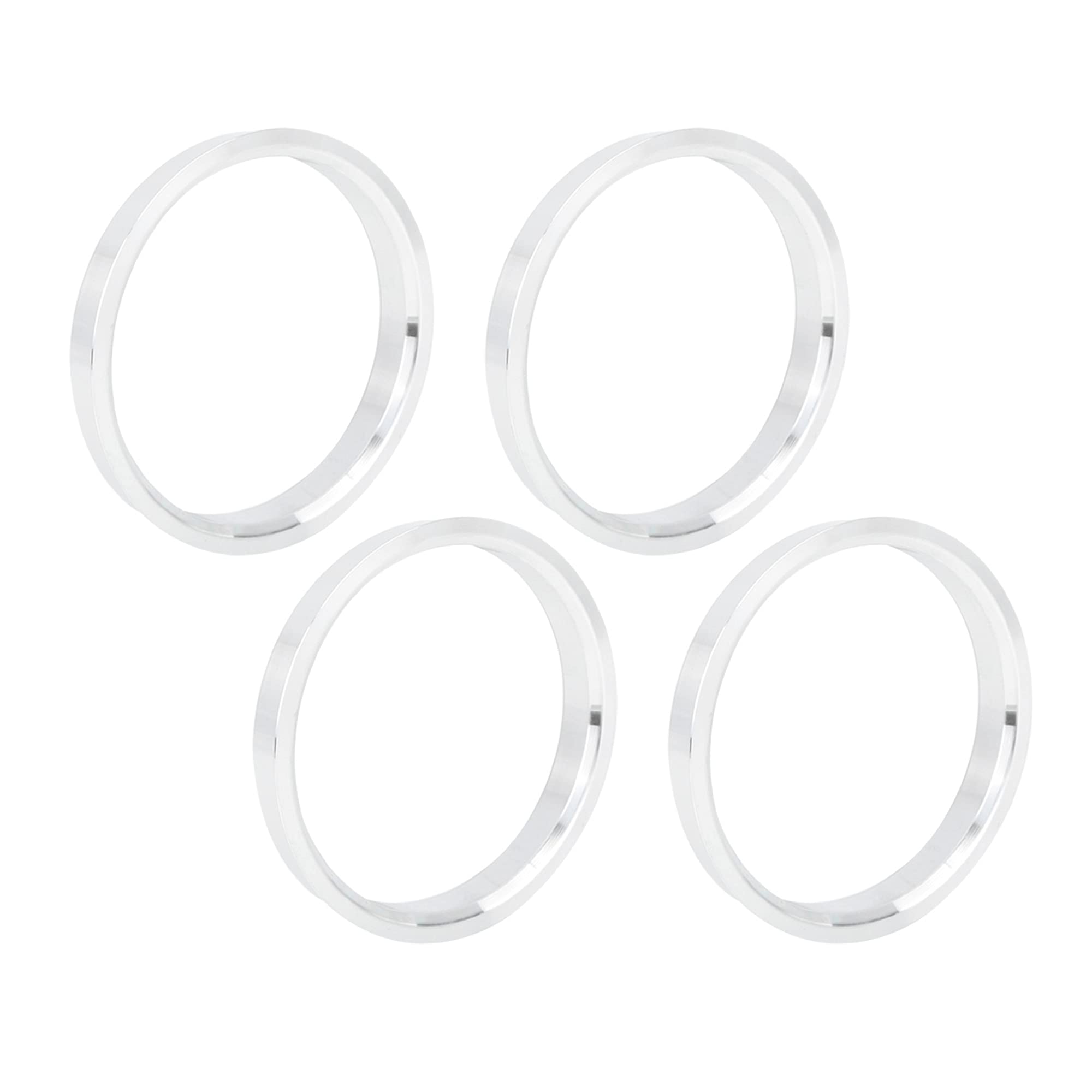 X AUTOHAUX4pcs 72.6 to 65.1 mm Aluminium Alloy Car Hub Centric Rings