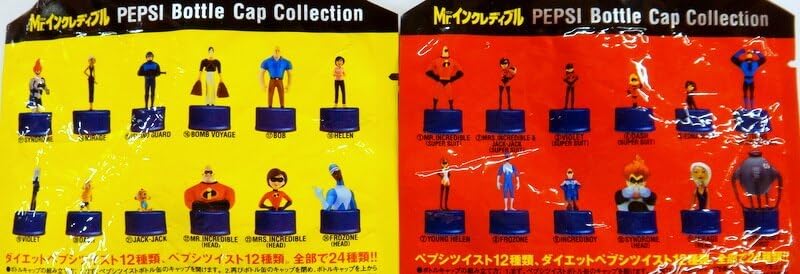 Mr.インクレディブル ボトルキャップコレクション Amazon | Mr.インクレディブル ボトルキャップ フィギュア 16種