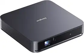 Dangbei Atom Projetor Laser, 1200 lúmens ISO, 3D pronto, Netflix oficial, 1080p HD com entrada 4K HDR, tela de 180", HDR10, 2x5W alto-falantes Dolby Audio, para cinema com Wi-Fi e Bluetooth