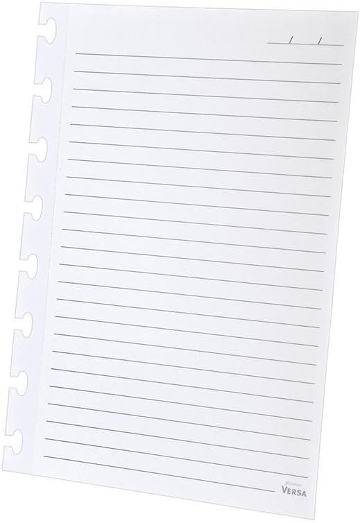 Ampad Wide-Ruled Refill Sheets for Ampad Versa Crossover Notebook, 5.5 x 8.5 Inch Size, White, 40 Sheets (25-621)