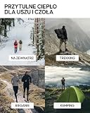 DANISH ENDURANCE Opaska na Głowę z Wełny Merino, Czarny, S/M | Opaska na głowę z wełny Merino, ciepła podszewka z polaru, dla wędrówek, biegania i jazdy na rowerze zimą, Unisex