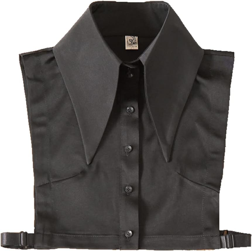 DNLKWGO White Dickey Collar Half Shirt - Detachable False Collar Blouse for Women