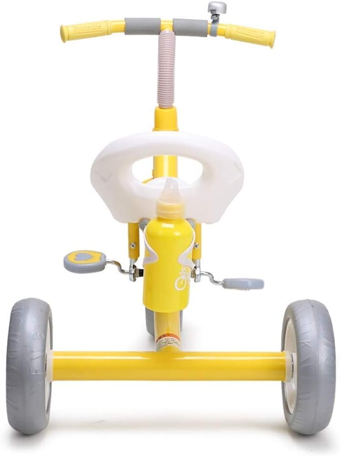 Tricycle Trike, Portable Multifunctional Children's Tricycle with Kettle, Outdoor Tricycle for 2-5 Year Old Babies, 60x65x45cm (Color: Green) (Color: Yellow)